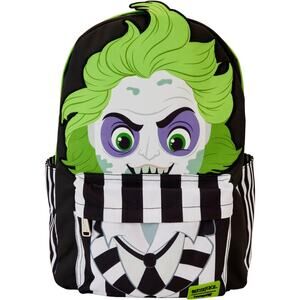 Loungefly Beetlejuice Cosplay Full Size Nylon Backpack NWT